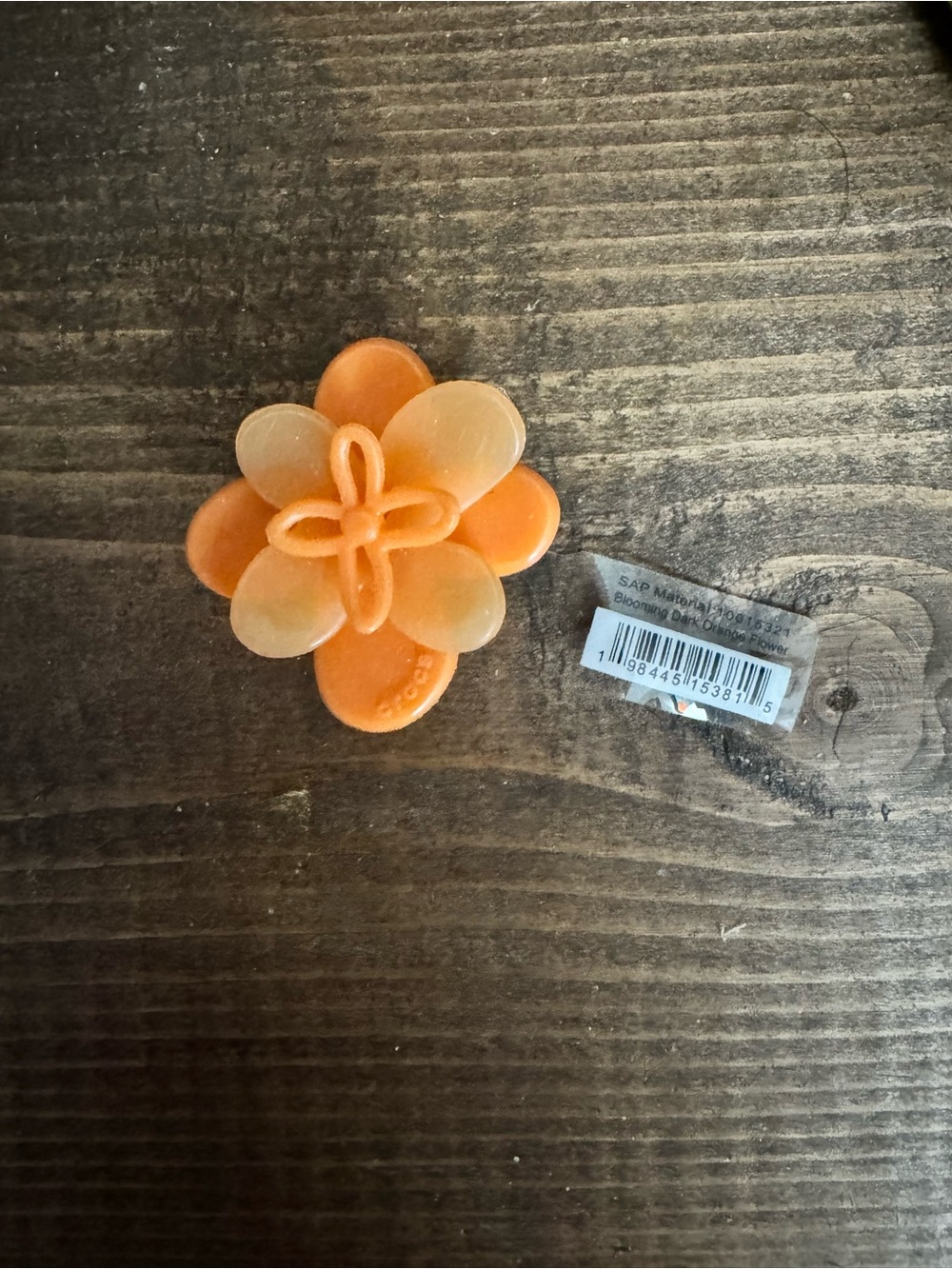 CROCS Orange Flower Jibbitz Charms
